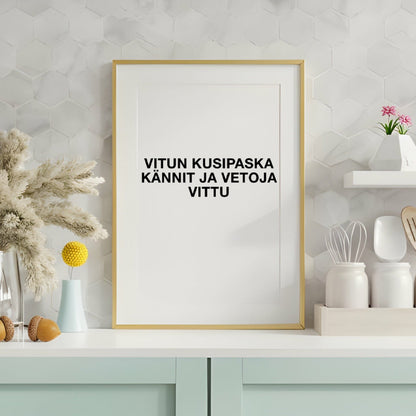 Vitun Kusipaska Kännit Ja Vetoja Vittu