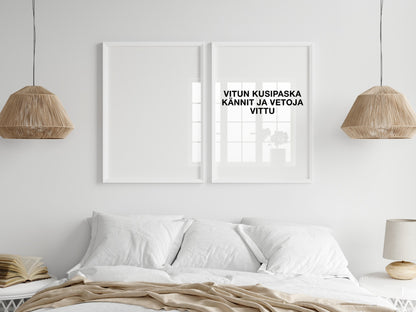 Vitun Kusipaska Kännit Ja Vetoja Vittu